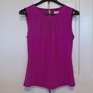 Calvin Klein fuschia dressy sleeveless top